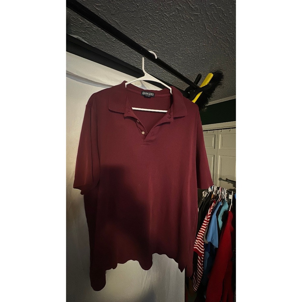 lands' end maroon short sleeve size large 42–44 regular 223